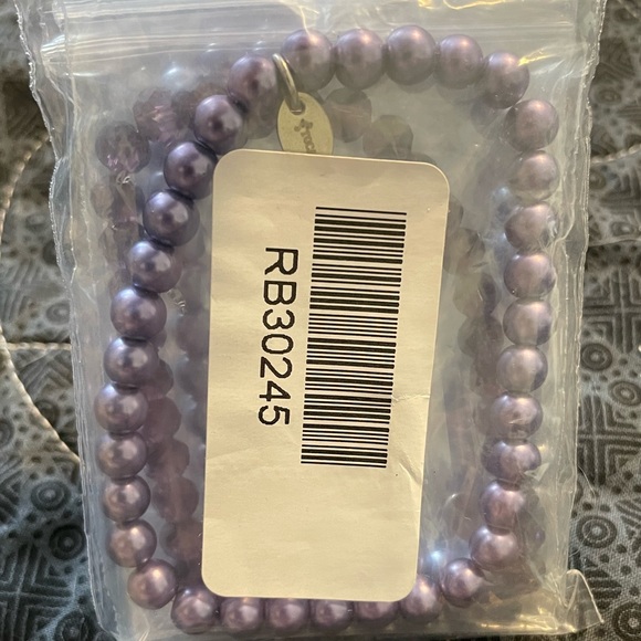 Tocara Mauve Earrings and Bracelet Set | C$100 - Picture 5 of 5